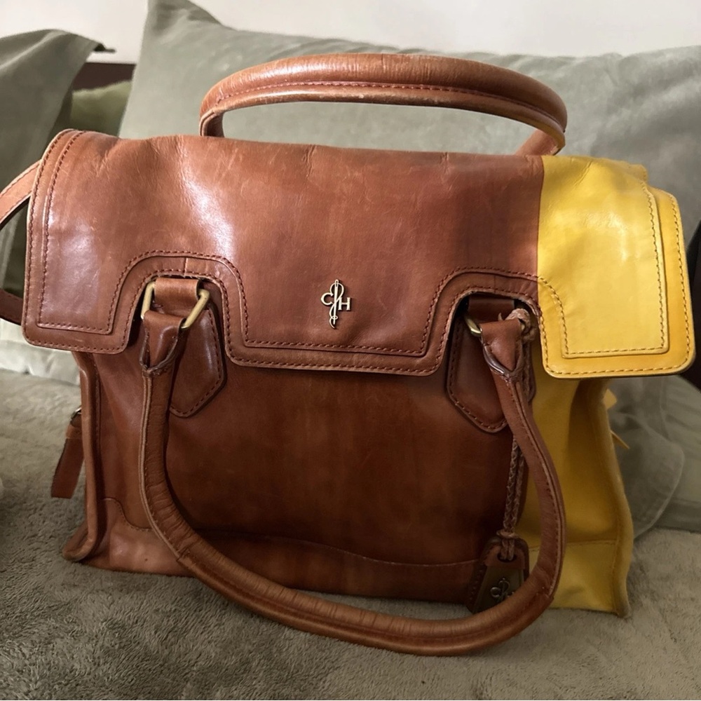 Cole Hann two toned handbag